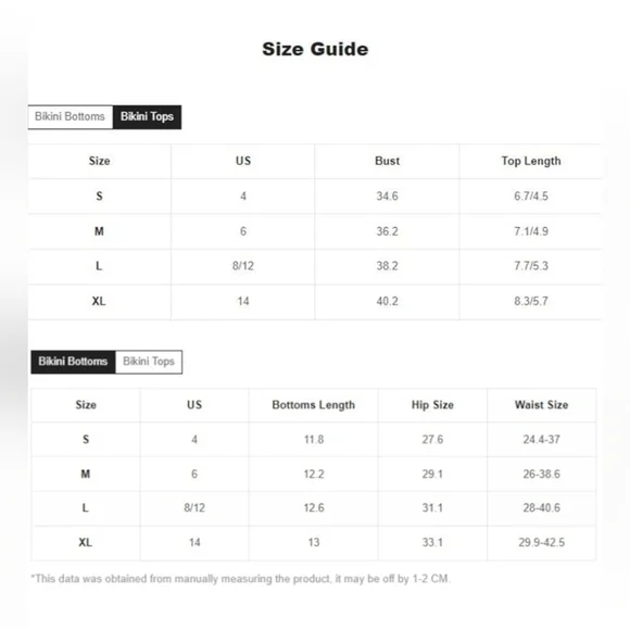 2 piece strapless bikini high waisted drawstring size medium - Picture 10 of 10